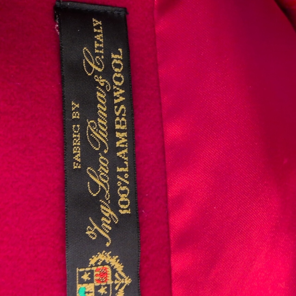 Fleurette Red Double-Breasted Pea Coat - Picture 5 of 13